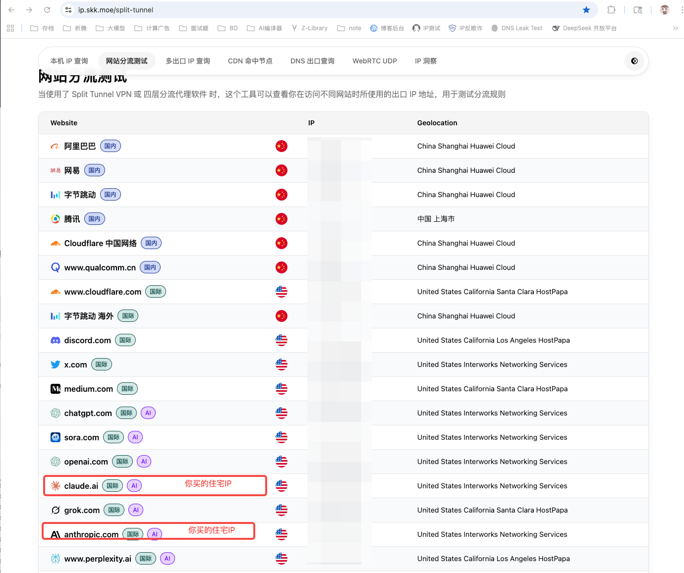 2026最新Claude订阅-低成本防封方案-网站分流测试效果图